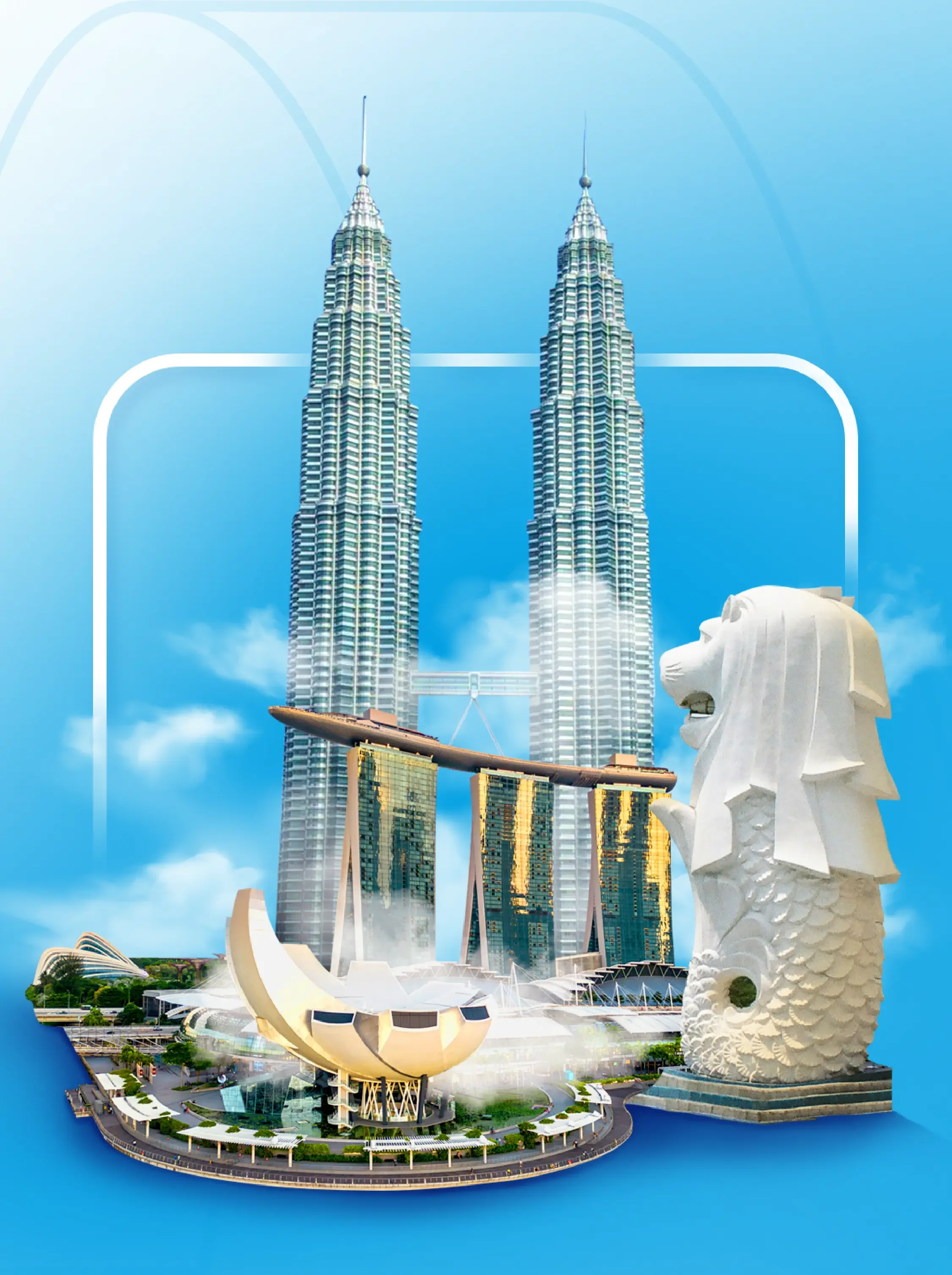 Thumbnail Paket Tour 2 Negara Malaysia dan Singapura. (3 Hari 2 Malam)