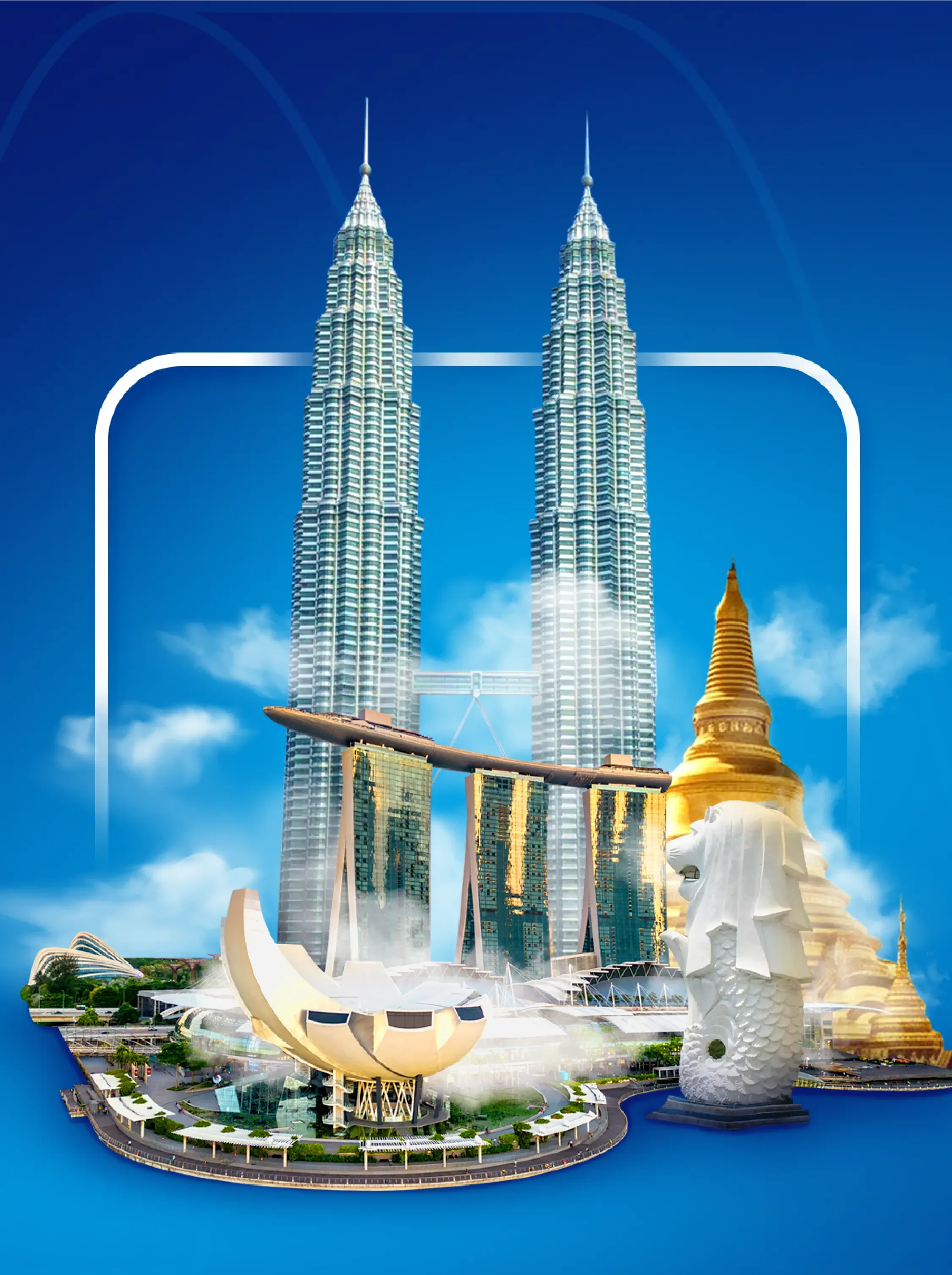 Thumbnail Paket Tour 3 Negara Malaysia, Singapura, dan Thailand. (6 Hari 5 Malam)